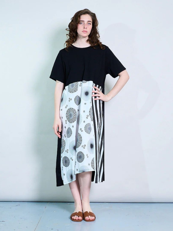 graphic tee midi dress Vintage Graphic Panel Contrast T-Shirt Midi Dress – Free Size (8–18) – Lady  Style Fashion
