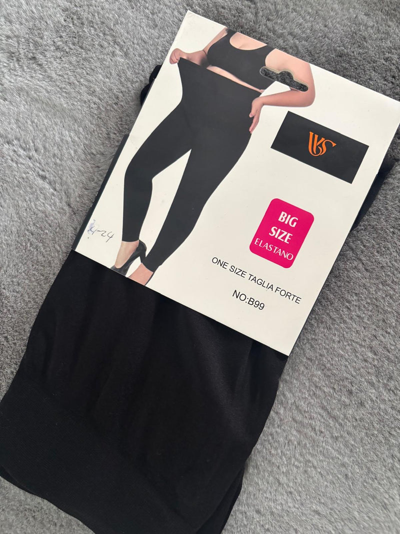 Plus Size High Waist Stretch Leggings – Free Size 18-24