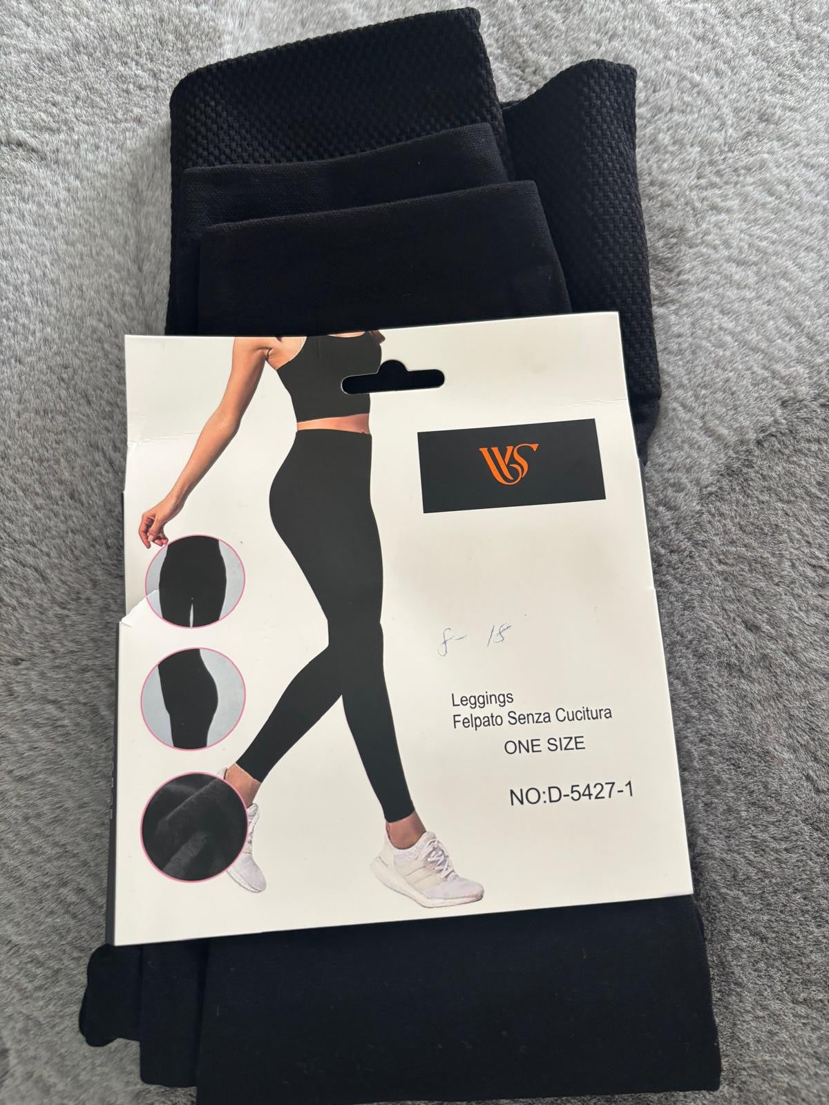 Fleece-Lined Seamless Leggings – Thick Waistband | Free Size (8–18)
